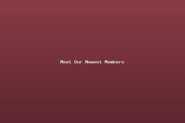 Meet Our Newest Members